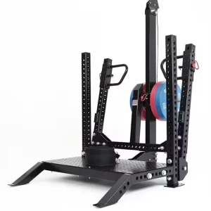 Plate-Loaded Squat Rack Machine with Waist Training Belt