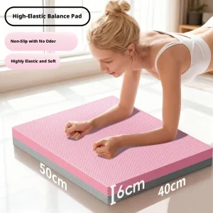 Plus-Size Thickened TPE Balance Pad Abdominal Wheel Fitness Cushion Yoga Foam Mat