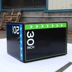 Plyometric Foam Jump Box, Black Soft Foam