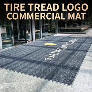 Polyamide Hand Woven Anti Fatigue Custom Logo Doormat for Office Entrance