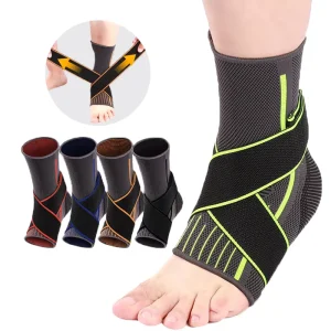 Polyester Ankle Brace with Ligament Compression Support for Boxing, Soccer, Fitness and Winter Walking