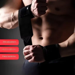 Polyester Cotton Wrist Compression Wrap for Weightlifting, Bench Press, and Powerlifting
