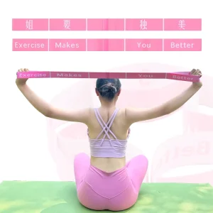 Polyester Fabric Exercise Equipment Body Shaping Elastic Rope Band Resistance Stretching Bands for Yoga Pilates Arm Chest