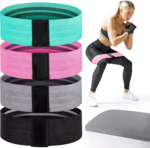 Polyester Fabric Non slip Resistance Bands Booty Hip Circle Loop Workout Exercise Bands for Yoga Home Gym
