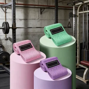 Polyester Fabric Resistance Bands Set Custom Color Booty Bands