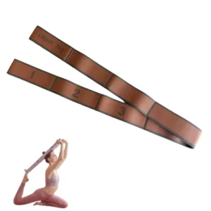 Polyester Padded-Handle Yoga Stretching Strap with Loops