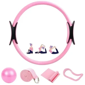 Polyester Pilates Yoga Set for Home Exercise and Fitness