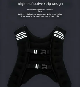 Polyester Tactical Weighted Vest for Adult Outdoor Running and Fitness Strength Training Multi-functional Adjustable Unisex