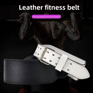 Polyurethane Double-Prong Weightlifting Belt for Squats and Deadlifts with Back Support
