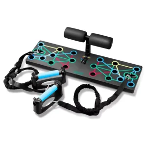 Portable 3-in-1 Home Strength Training System with Push-Up Board and Crunches