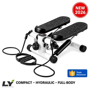 Portable 6KG Mini Stair Stepper with Removable Ropes for Under-Desk Leg Exercise