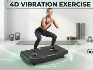 Portable ABS 4D Whole Body Workout Vibrating Plate Exercise Machine for Home Use