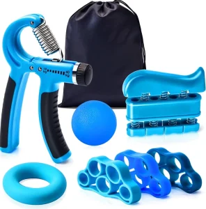 Portable Adjustable Grip Strength Trainer Finger Stretcher Resistance Extensor Bands Hand Exerciser