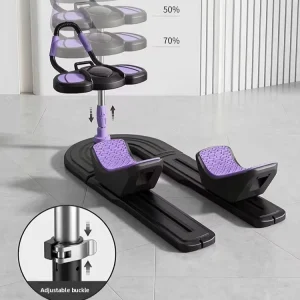 Portable Adjustable Low-Impact Crawl Exercise Machine for Core and Spine Training