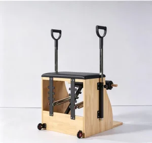 Portable Adjustable Maple Pilates Combo Chair for Yoga Studio Use
