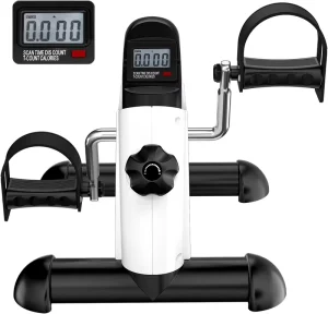 Portable Adjustable Mini Under-Desk Rehabilitation Pedal Exerciser with PP, PVC and Steel Pipe Construction