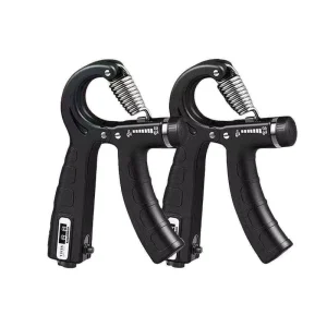 Portable Adjustable R-Shape Spring TPE Metal Hand Gripper for Finger and Arm Strength Training