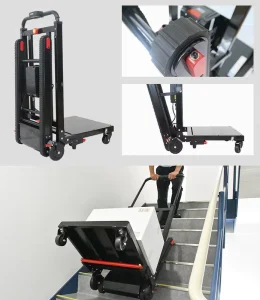 Portable Aluminum Alloy Electric Stair Climbing Hand Truck, 600KG Capacity, 48V, Furniture Moving
