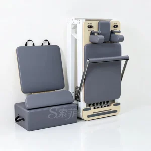 Portable Aluminum Pilates Reformer, Foldable and Adjustable for Home or Studio