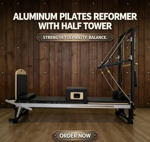Portable Aluminum Pilates Reformer with Half Tower