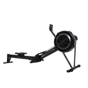 Portable Black Air Rower Machine for Home Use with Magnetic Resistance