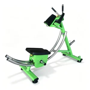 Portable Curved-Rail Ab Coaster Abdominal Crunch Trainer