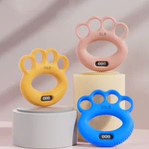 Portable Durable Colorful Silicone Hand Grip Ring Forearm Finger Exerciser Strength Training Gripper