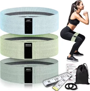 Portable Elastic Knitting Resistance Band Set for Pilates, Yoga, and Hip Circle Training