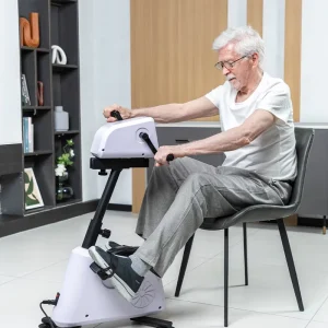 Portable Electric Bike Pedal Exerciser with LCD Screen for Arm and Leg Exercise at Home