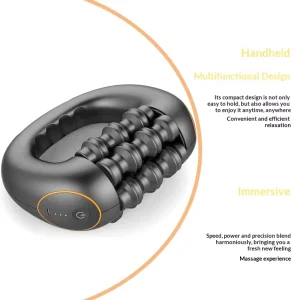 Portable Electric Fascia Roller with Timing Control for Full-Body Muscle Relief and Sports Recovery