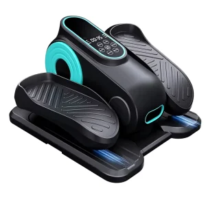 Portable Electric Sit Pedal Exerciser with Resistance Band and Remote Control