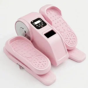Portable Electric Under-Desk Elliptical Trainer Mini Seated Pedal Exerciser, Pink