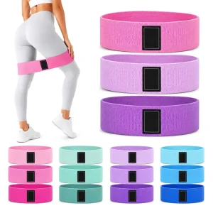 Portable Fabric Resistance Band Set for Home Gym Glute Training