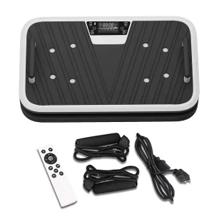 Portable Fitness Vibration Machine with Digital Display and Handles