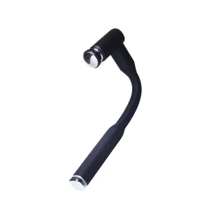 Portable Flexible Curved Extension Handle Percussion Massage Gun with Heat for Back and Deep Tissue Massage