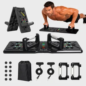 Portable Foldable ABS Push-Up Board for Full-Body, Core and Chest Training