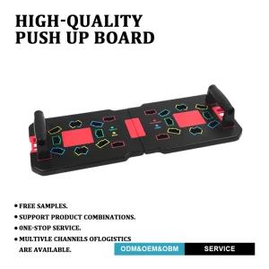 Portable Foldable Push-Up Board and Bar Strength Training Equipment