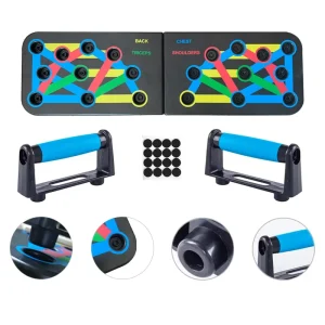 Portable Foldable Push-Up Board for Chest and Abs Workout