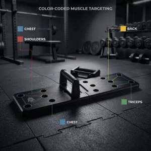 Portable Foldable Sit-Up and Push-Up Board for Home Gym
