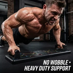 Portable Foldable Strength Training Sit-Up and Push-Up Board