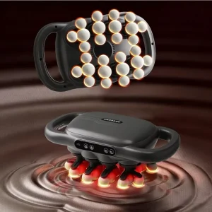 Portable Handheld Massager AI Smart Chip 1800Mah Battery Muscle Recovery Tool Multi Head Electric Massage Gun
