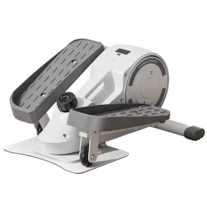 Portable Handle Desk Elliptical Bike Pedal Exerciser with LCD Fitness Tracker Screen and 8-Level Adjustable Resistance for Work and Home
