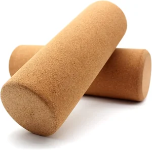 Portable High Density Cork and Plastic Foam Roller for Yoga and Pilates