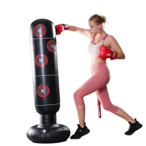 Portable Inflatable PVC Punching Bag with Water or Sand Filling Options