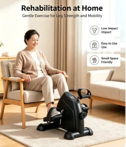 Portable Mini Exercise Cycle with Arm and Leg Pedal Trainer for Indoor Workouts