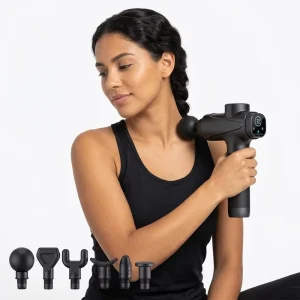 Portable Mini Muscle Massage Gun, Handheld Fascia Massager for Post-Workout Recovery