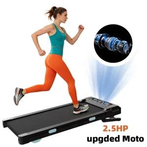 Portable Motorized Under Desk Flat Electric Running Machine CE FCC Certified Home Office Walking Pad Treadmill