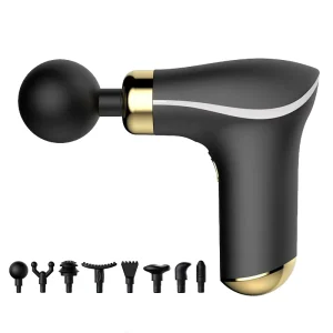 Portable Muscle Recovery Massage Gun with Eight Massage Head Attachments