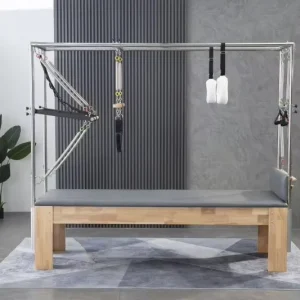 Portable Oak and Rubber Wood Pilates Multifunctional Yoga Training Table