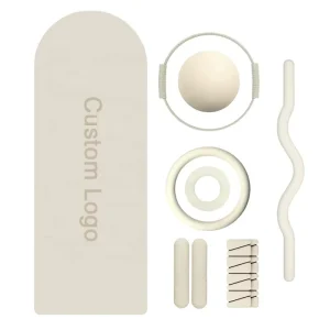 Portable Pilates Accessories Set with Yoga Gym Ball, Pilates Ring, Silicone Ankle Weights, Resistance Band